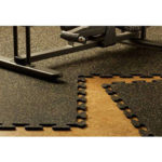24"x24"x9mm Interlocking Rubber Flooring - Image 3