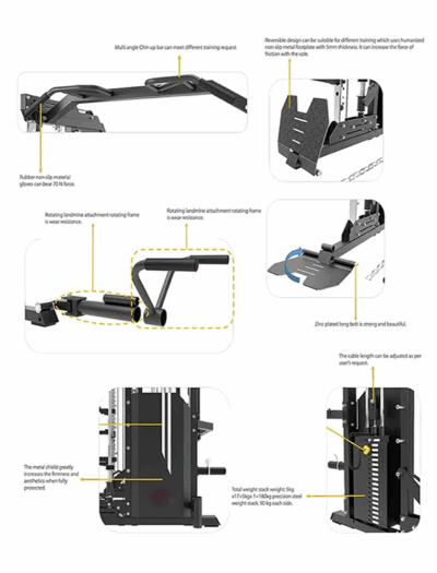 VIKING X6 Functional Trainer | Smith | Cage System Base - Image 9