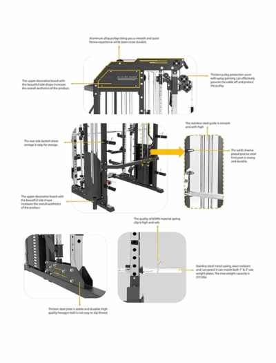 VIKING X6 Functional Trainer | Smith | Cage System Base - Image 10