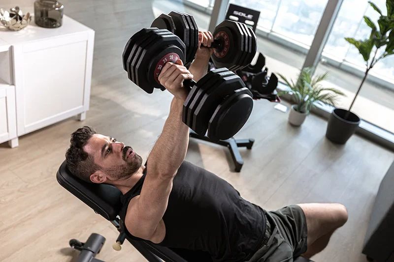 SOLE Adjustable Dumbbell Set (2 x 55lb) - Image 2