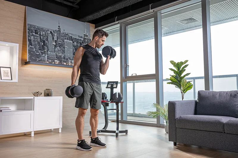 SOLE Adjustable Dumbbell Set (2 x 55lb) - Image 4